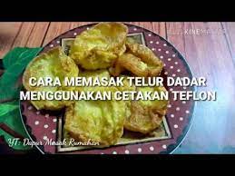 Campurkan telur dengan 2 sdm. Cara Memasak Telur Dadar Menggunakan Cetakan Teflon Vlog Food Youtube
