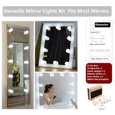 This product is really easy to operate and uses usb power supply design, plug, and play. Waneway Vanity Lights For Mirror Diy Hollywood Lighted Makeup Vanity Mirror With Dimmable Lights Stick On Led Mirror Light Kit For Vanity Set Plug In Makeup Light For Bathroom Wall Mirror 10 Bulb