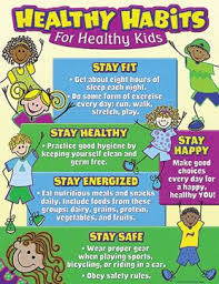 Healthy Habits Chart Healthy Habits For Kids Kids Health Kids Nutrition