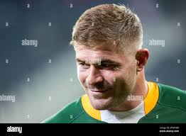 Malcolm Marx portrait after his 50th Springbok appearance. 6 August 2022.  Springbok Rugby test at Mbombela Stadium, Nelspruit Stock Photo