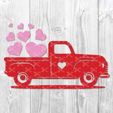 Download Valentines Vintage Truck Svg Png Dxf Valentines Day Svg