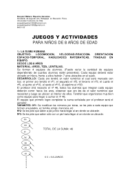 Juegos para niños y recursos tic. Juegos Y Actividades De Educacion Fisica Para Ninos De 8 Anos