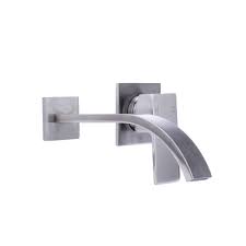 Check spelling or type a new query. Italia Single Handle Wall Mount Bathroom Faucet With Modern Ribbon Spout In Brushed Nickel 81h36 W Bn The Home Depot
