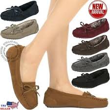 Check spelling or type a new query. New Cloverlay Women S Moccasin Vegan Fur Lined Suede Moccasins Slippers Ebay