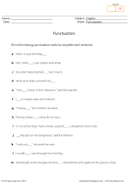 Quality free printables for students, teachers, and homeschoolers. 40 Free Punctuation Worksheets