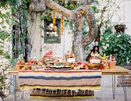 Click ahead for all the recipes — and a songlist to enjoy them by. Southwest Outdoor Dinner Party Inspired By This Outdoor Dinner Outdoor Dinner Parties Dinner Party Decorations
