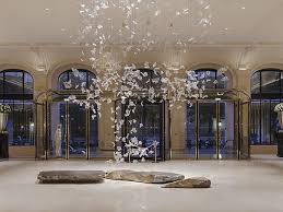 A pillow menu is available. Lasvit Produce Chandelier Glass Art For Peninsula Paris Darc Magazine