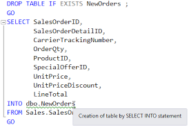 When To Use The Select Into Statement Pe003 Redgate Software