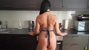 Naked Apron- Hot home cooking action with MILFs wearing only an apron