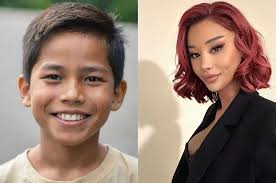 Omg! You were such a cute kid and you're absolutely stunning now! I'd say  there's no glow up to be found but I can see the happiness radiating off  you.