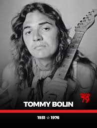 Tommy Bolin, foi um guitarrista e compositor estadunidense de rock, mais  conhecido por suas passagens em grupos como James Gang (1973