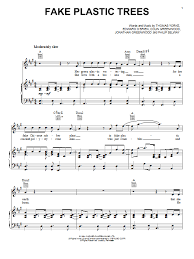 Radiohead Fake Plastic Trees Sheet Music And Printable Pdf Music Notes In 2021 Sheet Music Notes Radiohead Fake Plastic Trees Sheet Music