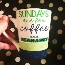 Glitter Dipped Seahawks Inspired Coffee Mug Seahawks Seahawks Crafts Seattle Seahawks Football