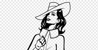 Dibujo Para Colorear Mujer Pintura Mujer Mujer Blanco Cara Lapiz Png Pngwing