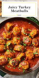 How To Make Actually Juicy Turkey Meatballs Recipe Turkey Meatballs Turkey Meatball Recipe Stuffed Peppers