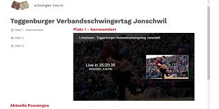 Mit ambühl siegte überraschend ein nichteidgenosse. Live Ubertragung Des Toggenburger Schwingfests Sport