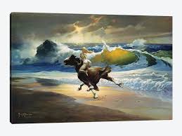 · completely playable and fixed goering path. Wild Ride Art Print By Frank Frazetta Icanvas