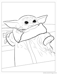 Fun & easy to print. Baby Yoda Coloring Pages For Kids Xcolorings Com