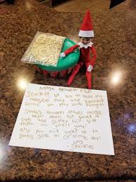Dress your elf as a construction worker with a miniature stop sign and traffic cones so santa knows to pay a visit on christmas eve. Elf On The Shelf Ideas Reindeer Food Elf On The Shelf Christmas Eve Idea Elf Chirstmas Eve Note Elfon Reindeer Food Reindeer Food Poem Magic Reindeer Food