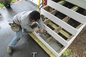 The spa steps can be used for any purpose, not only spas, and are built with 1, 2 or 3 steps. Porch Stair Makeover Jlc Online