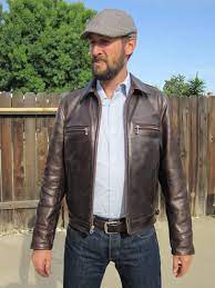 Aeroleather Highwayman Oil Pulled Horse Hide Stiffer And Harder To Break In But C Brown Leather Jacket Men Leather Jacket Men Brown Leather Jacket Outfit