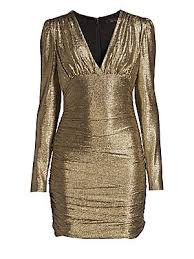 Bcbgmaxazria Metallic Knit Dress Saks Com