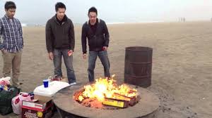 Dockweiler state beach fire pits. La Trip And Beach Bonfire Youtube