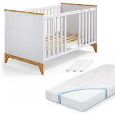 Mit den passenden umbauseiten kann das bett bis ins kleinkindalter. Vitalispa Kinderbett Babybett Malia Gitterbett Beistellbett Jugendbett 140x70cm Matratze Online Kaufen Otto
