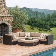 Highland 7 Piece Deep Seating Set Deep Seating Patio Furniture Sets Outdoor Patio Furniture Sets