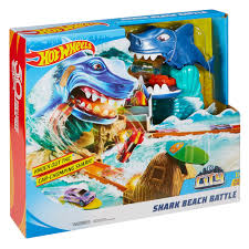 Hot Wheels City Shark Beach Battle Challenge Playset Walmart Com Hot Wheels Mattel Hot Wheels Hot Wheels Garage