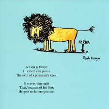 Rhyming Poems Short Funny Birthday Poems For Kids Spike Milligan Lion Kids Poems Spike Milligan Poetry For Kids