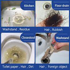 Hair clogs pour 1 cup of undiluted bleach down the drain. Foaming Pipe Cleaning Toilet Drain Cleaner Magic Drain Break Up Clog Kitchen Bathroom Dissolve Hair Opener Bottle Powder 110g Drain Cleaners Aliexpress