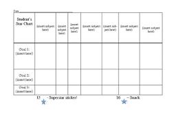 Daily Star Chart For Behavior Management