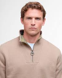 Barbour zip-troyer nelson stone marl beige ab 110,49 €