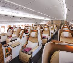 It is the earlier model with very narrow seating in economy, and only basic recliners in business and first class: Emirates Complete Boeing 777 200 Fleet Upgrade Simple Flying