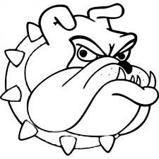 Pin By Jami Holcomb On Football Ga Puppy Coloring Pages Bulldog Clipart Bulldog Drawing