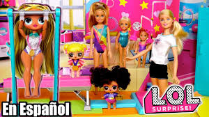 Brinque com a boneca mais famosa do mundo nos melhores jogos da barbie. Videos Infantiles De Gimnasia Con Munecas Lol Sorpresa Omg Y Barbie Youtube