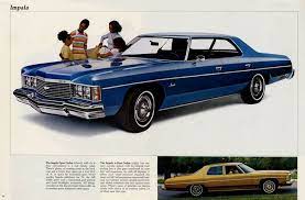 1974 Chevrolet Impala Sport Sedan And 4-door Sedan Chevrolet Chevrolet Impala Chevy Impala