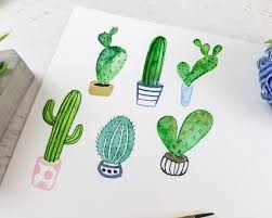 Choose from 990+ watercolor cactus graphic resources and download in the form of png, eps, ai or psd. How To Paint A Watercolor Cactus Plus 5 More Fox Hazel Watercolor Cactus Easy Paintings Face Painting Easy