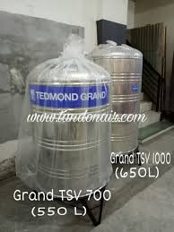 Tahun 2004 perusahaan tedmond groups mulai memproduksi tangki air berbahan dasar stainless steel yang bahan bakunya khusus diimpor dari jepang, dengan merk yang sama yaitu grand. Tangki Air Grand Tangki Air Stainless Steel Grand Tangki Grand Stainless Tsv 700 550 Liter Tsv 1000 650 Liter Stok Terlengkap Jual Tandon Tangki Air Murah Surabaya Plastik Stainless