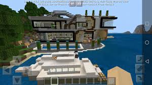 Andyisyoda explores past and present house design! Modern House With Swimming Pool And Small Ship Minecraft