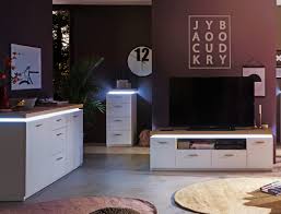 Wohnzimmerwand steinoptik lajas wandgestaltung wohnzimmer. Wohnzimmer Claire 53 Weiss Wotan Eiche Nb 3 Teilig Tv Wand Led Kaufen Bei Vbbv Gmbh Co Kg