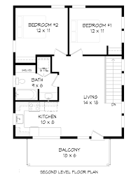 The best 2 bedroom house plans. House Plan 40830 Modern Style With 820 Sq Ft 2 Bed 1 Bath