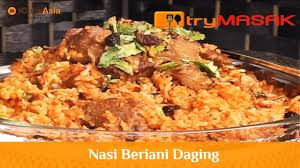 Keluarga di rumah pasti langsung jatuh cinta. Resepi Nasi Beriani Daging Try Masak Icookasia Youtube