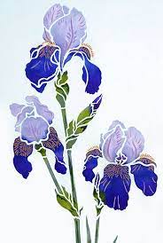 Iris Stencils 1 And 2 Henny Donovan Motif Iris Drawing Flower Drawing Design Iris Painting