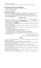 Taller Nº 2 Grado Sexto La Autoestima Y La Autoaceptacion Jose Feliciano Messages Your Message