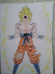 This tutorial shows the sketching and drawing steps from start to finish. Dragonball Z Super Saiyan Goku Screaming By Remyhdmi On Deviantart