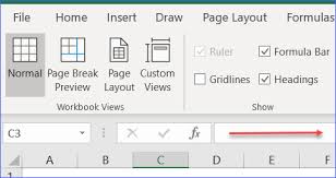 Uncheck the box labeled show formula bar and click ok: How To Hide Formula Bar Excelnotes