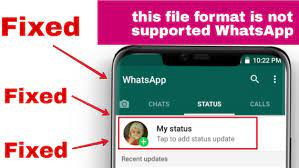 This File Format Is Not Supported Whatsapp Problem Solved Problem Solved Supportive Myself Status