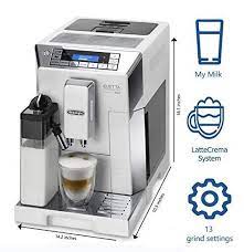 Delonghi Super Automatic Espresso Coffee Machine With An Adjustable Silent Espressocoffee Espresso Coffee Machine Automatic Coffee Machine Cappuccino Coffee